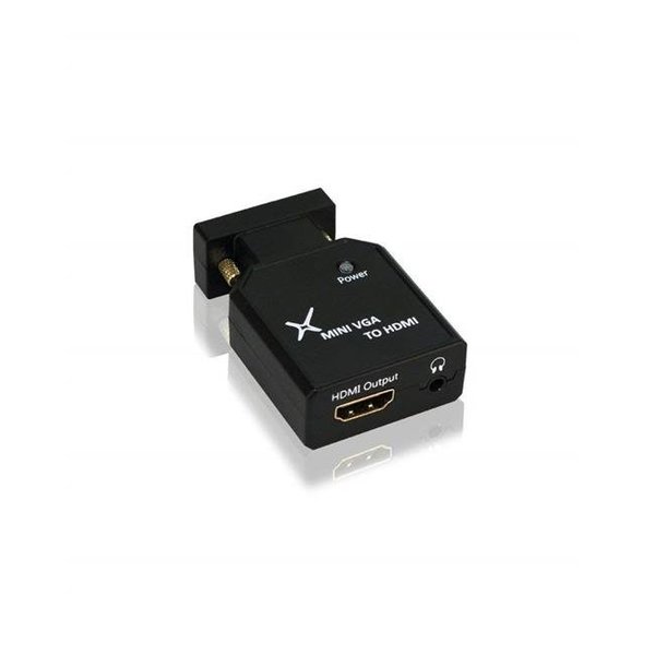 Xtrempro XtremPro 63031 3.5 mm 1080P Full HD MINI VGA to HDMI Audio Video Converter with VGA Cable & USB Power Cable & Audio Port Cable 63031